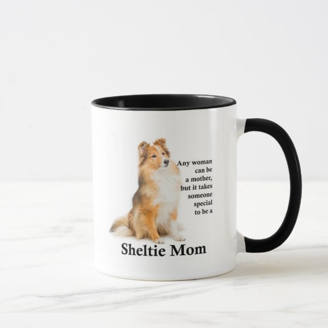 Sheltie Mom Mug (Right)