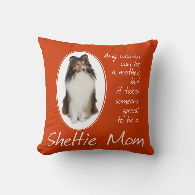Sheltie Mom Pillow (Front)