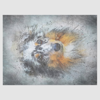 Sheltie -Shetland Sheepdog Decoupage Tissue Paper