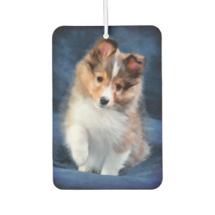 Sheltie Shetland Sheepdog Puppy Air Freshener
