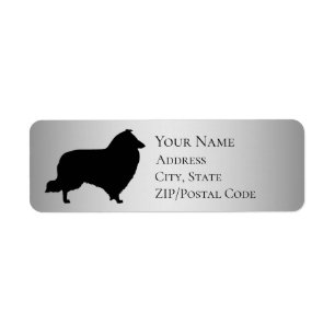 Sheltie Silhouette Return Address