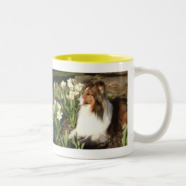 Sheltie Spring Mug (Right)