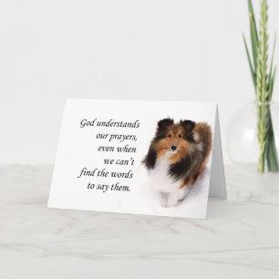 Sheltie Thinking of You Card