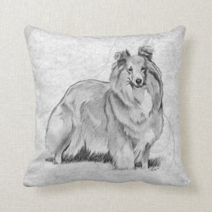 Sheltie Throw Pillow