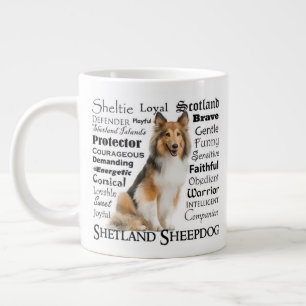 Sheltie Traits Jumbo Mug