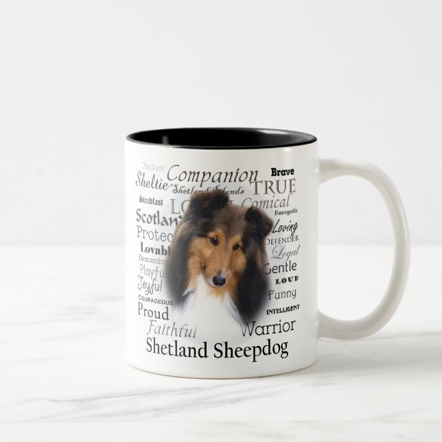 Sheltie Traits Mug (Right)