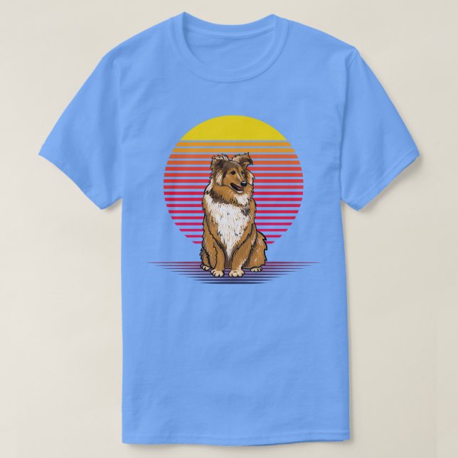 Sheltie Vapour T-Shirt (Design Front)
