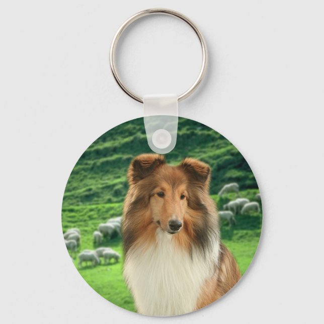 Shelties Lead #2 Keychain (Front)