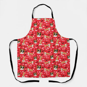 Shelties Shetland Sheepdog Collie Dog Paw Print  Apron