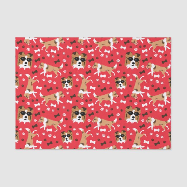 Shelties Shetland Sheepdog Mini Collie Dog Tissue Paper (Front)