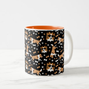Shelties Shetland Sheepdogs Mini Collie Dog Two-To Two-Tone Coffee Mug