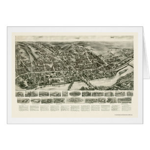 Shelton, carte panoramique de CT - 1919