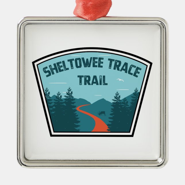 Sheltowee Trace Trail Kentucky Tennessee Metal Ornament (Front)