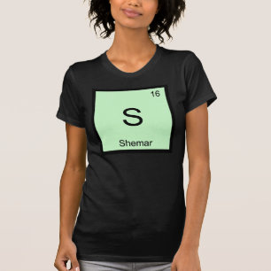Shemar Name Chemistry Element Periodic Table T-Shirt