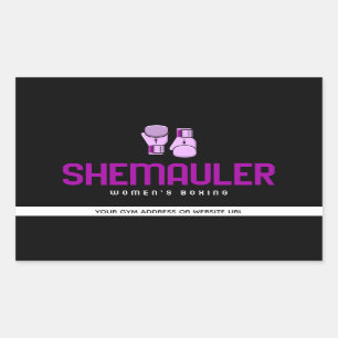 Shemauler Womens Boxing Pink Boxing Gloves Sticker