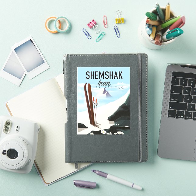 Shemshak Iran Ski poster. (iPad Cover)