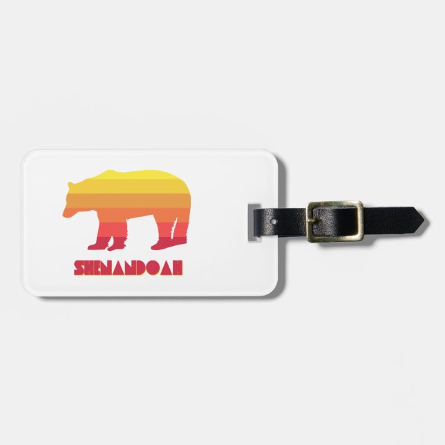 Shenandoah Bear Luggage Tag (Front Horizontal)