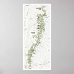 Shenandoah map poster