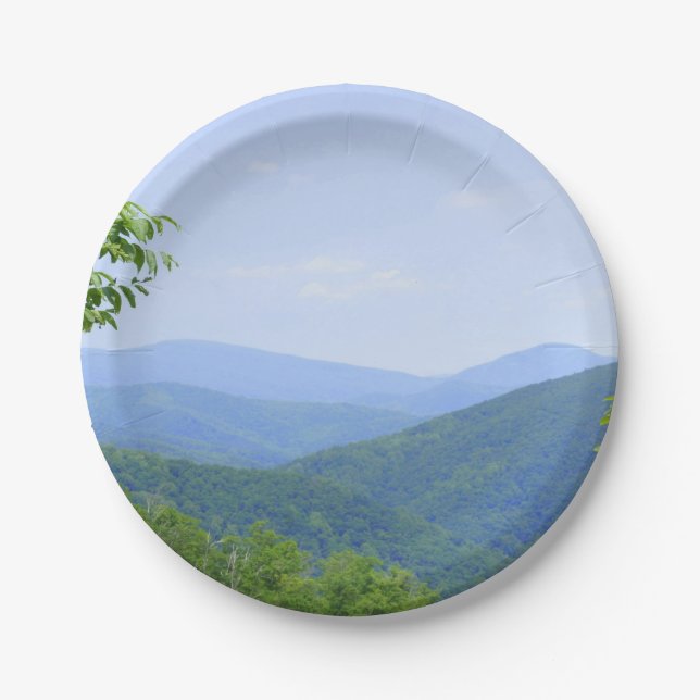 Shenandoah Mountains Paper Plate (Front)