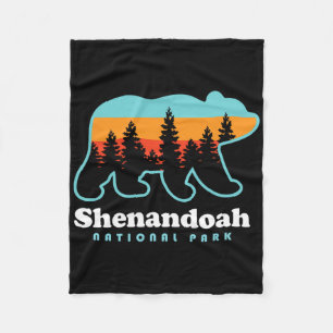 Shenandoah National Park Bear Shenandoah Valley  Fleece Blanket
