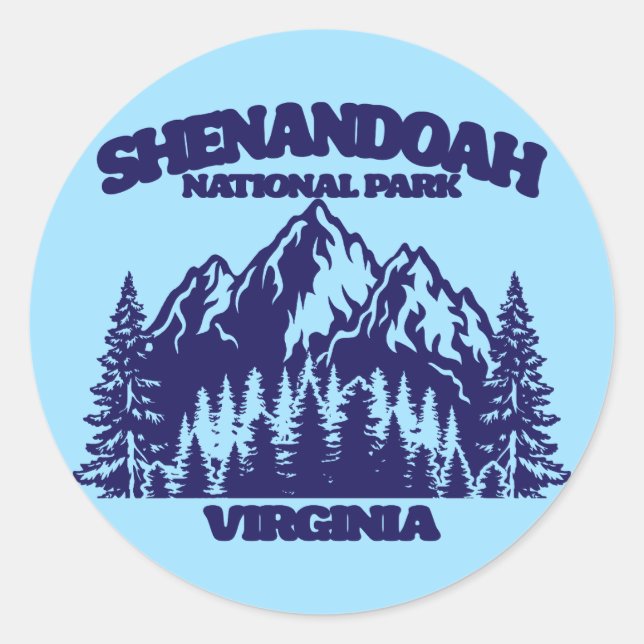 Shenandoah National Park Classic Round Sticker (Front)