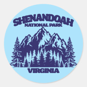 Shenandoah National Park Classic Round Sticker