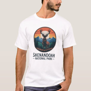 Shenandoah National Park Deer Emblem T-Shirt