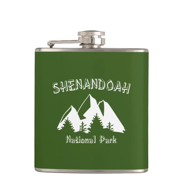 Shenandoah National Park Hip Flask (Front)