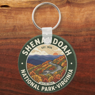 Shenandoah National Park Key Ring-Souvenir with Sc Keychain
