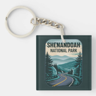 Shenandoah National Park Landscape Keychain