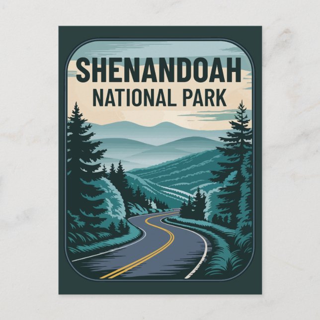 Shenandoah National Park Landscape Postcard (Front)