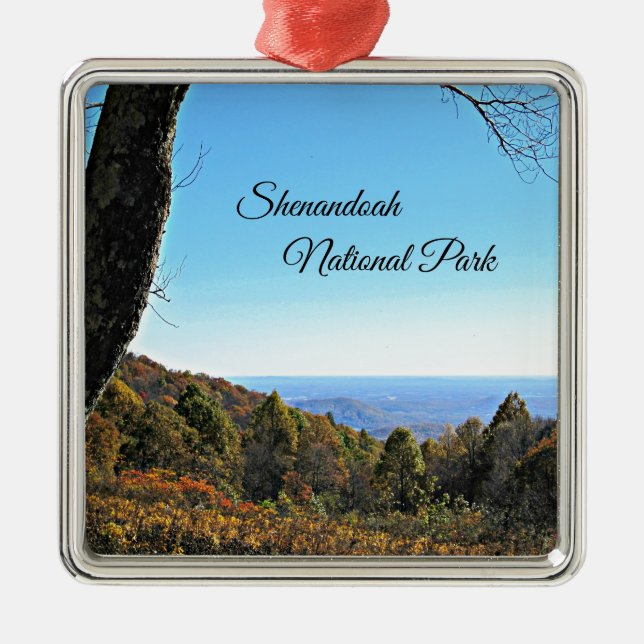 Shenandoah National Park Metal Ornament (Front)