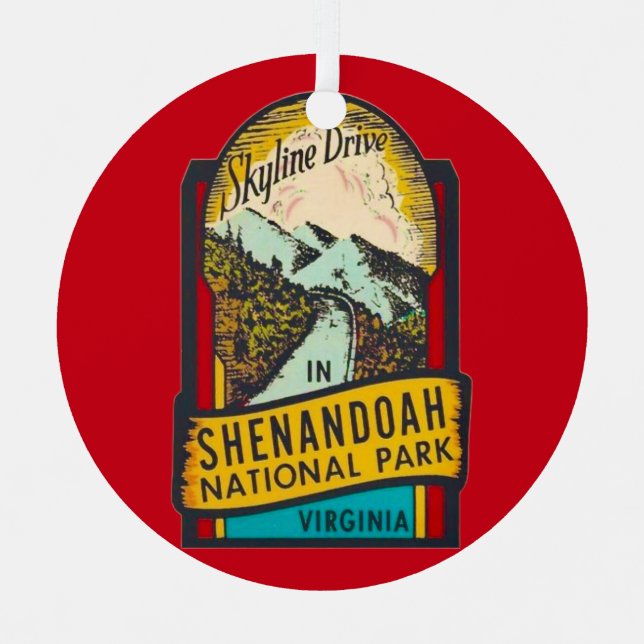 Shenandoah National Park  Metal Ornament (Front)