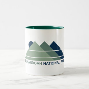 Shenandoah National Park Mountain Sun Two-Tone Coffee Mug