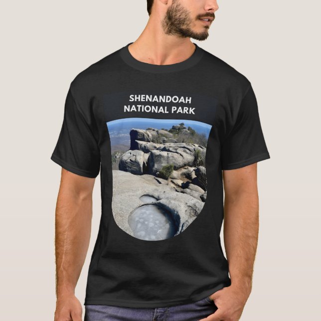 Shenandoah National Park Old Rag Hiking Trail  T-Shirt (Front)