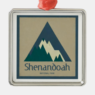 Shenandoah National Park Rustic Metal Ornament