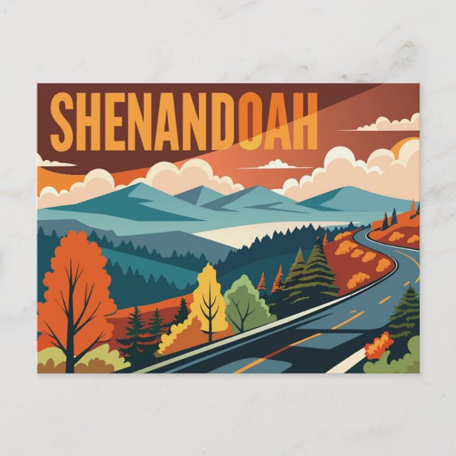 Shenandoah National Park skyline drive  Postcard (Front)