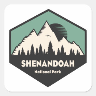 Shenandoah National Park Square Sticker