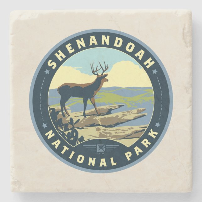 Shenandoah National Park Stone Coaster (Front)