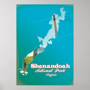 Shenandoah National Park travel poster. Poster