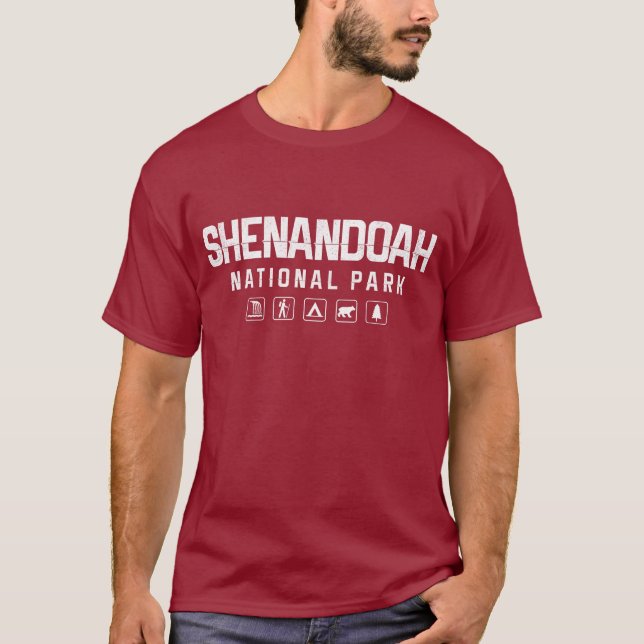 Shenandoah National Park Tshirt (dark) (Front)