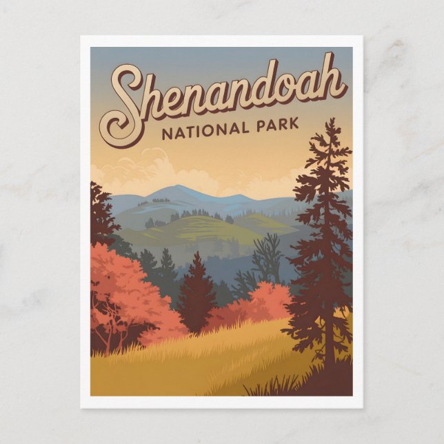 Shenandoah National Park Vintage Postcard (Front)