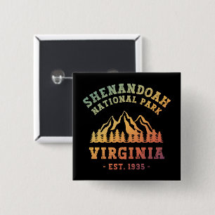 Shenandoah National Park Virginia USA 2 Inch Square Button