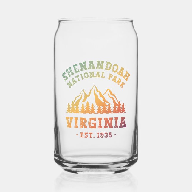 Shenandoah National Park Virginia USA Can Glass (Front)