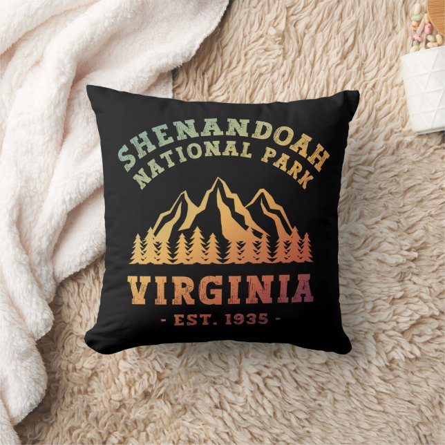Shenandoah National Park Virginia USA Throw Pillow (Blanket)