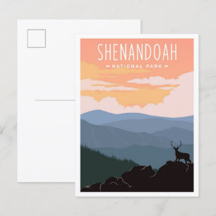 Shenandoah National Park Virginia USA Travel  Postcard