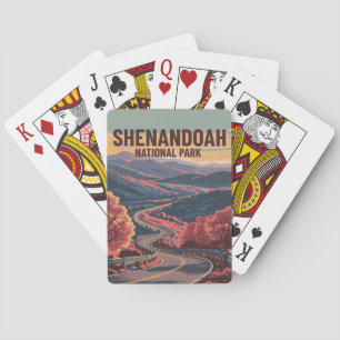 Shenandoah National Park Virginia Wilderness Art Playing Cards