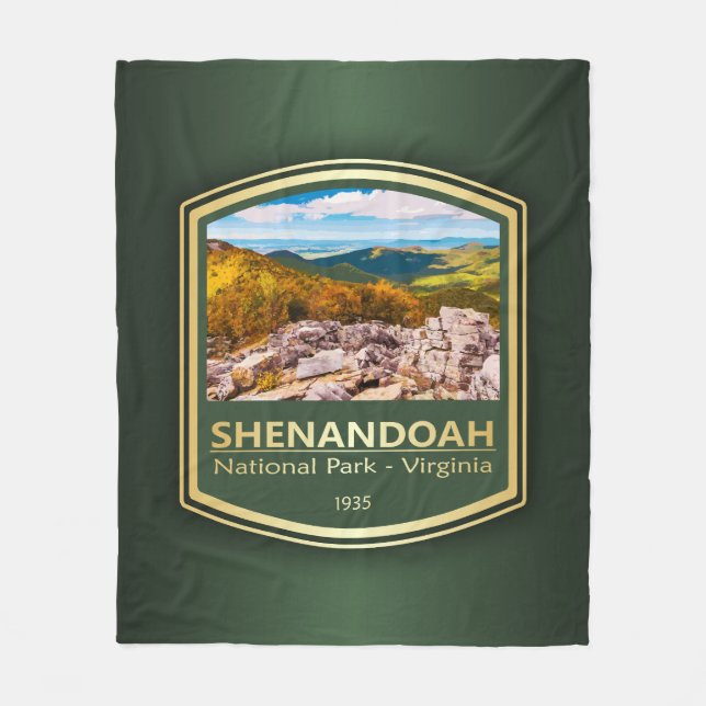 Shenandoah NP (PF1) Fleece Blanket (Front)