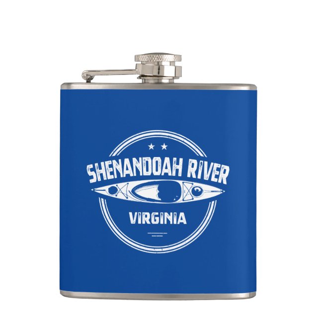 Shenandoah River, Virginia Hip Flask (Front)