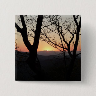 Shenandoah Sunset National Park Landscape 2 Inch Square Button